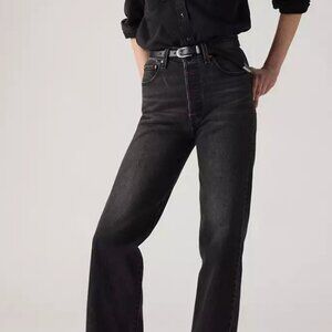 Levi's Ribcage Straight Ankle 30 Washed black